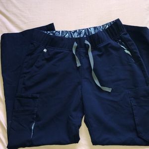 Figs Navy Blue Scrub Bottom